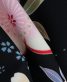 卒業式袴レンタルNo.619[Lサイズ][レトロポップ]黒・赤白桜・水色の小桜